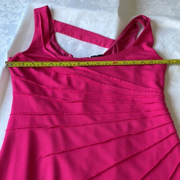 Pretty in pink mini fitted with stitching diagonally back zip Sz 10 - Picture 6 of 8